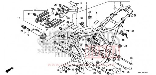 CARROSSERIE DE CHASSIS CB1100NAJ de 2018